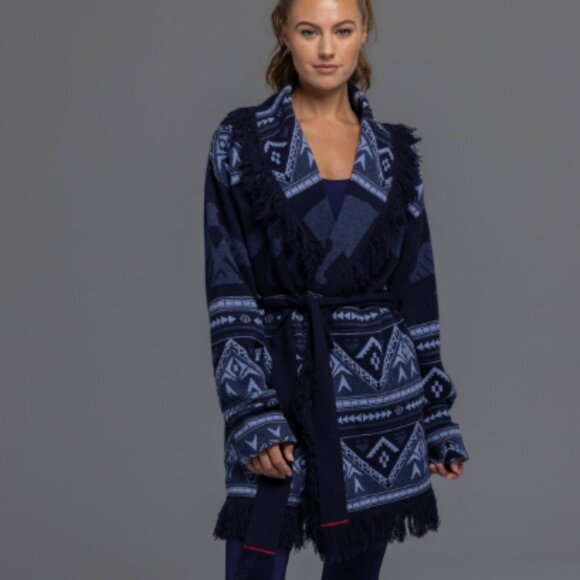 NEW Greyson LUXORY Cashmere Wool Wolf Canyon Belted Cardigan $530 RETAIL 2510 - Picture 5 of 11